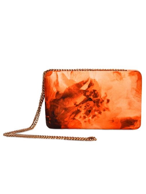 orange abstract print box clutch - 9963968 - Very Small Image - 1