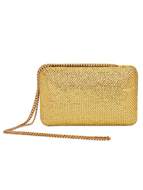 gold sequined box clutch - 9963970 - Very Small Image - 1