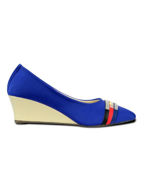 blue denim wedges - 9964384 - Very Small Image - 1