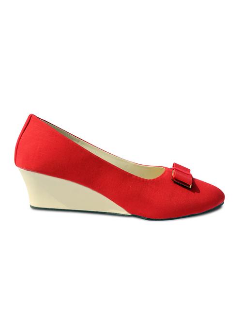 red denim wedges - 9964387 - Very Small Image - 1