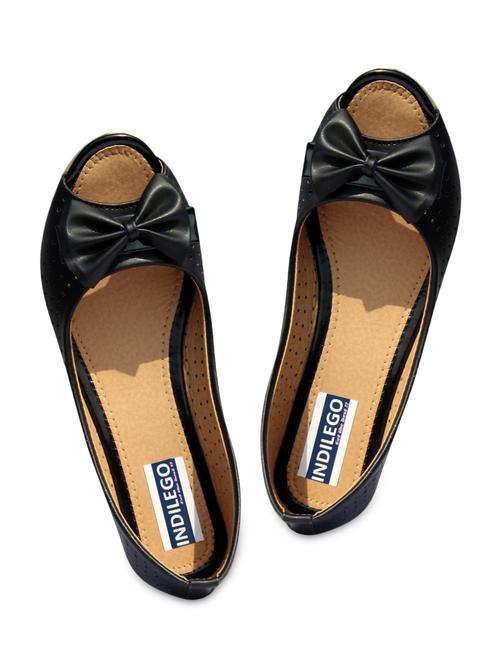 black leatherette flat sandal - 9964403 - Very Small Image - 1