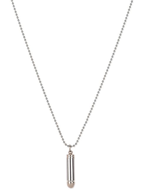 silver metallic necklace with locket - 9967745 - Very Small Image - 1
