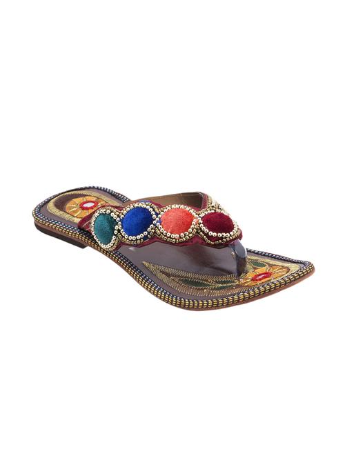 gold leatherette sandals - 9969253 - Very Small Image - 1