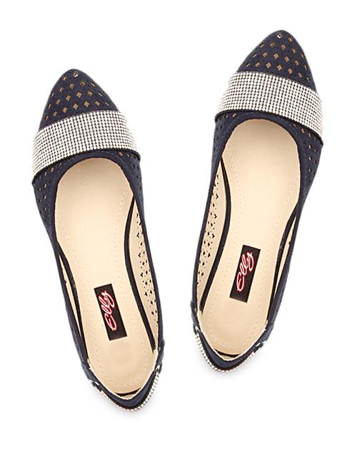 Cut work ballerina with embellished strap - 997162 - Very Small Image - 1
