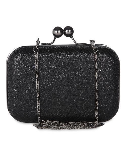 black leatherette clutch - 9984724 - Very Small Image - 1