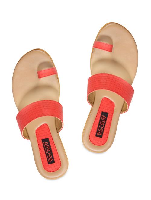 red leatherette sandals - 9984786 - Very Small Image - 1