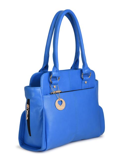 blue leatherette handbag - 9985686 - Very Small Image - 1