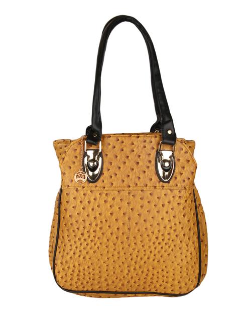 yellow leatherette satchel - 9989516 - Very Small Image - 1