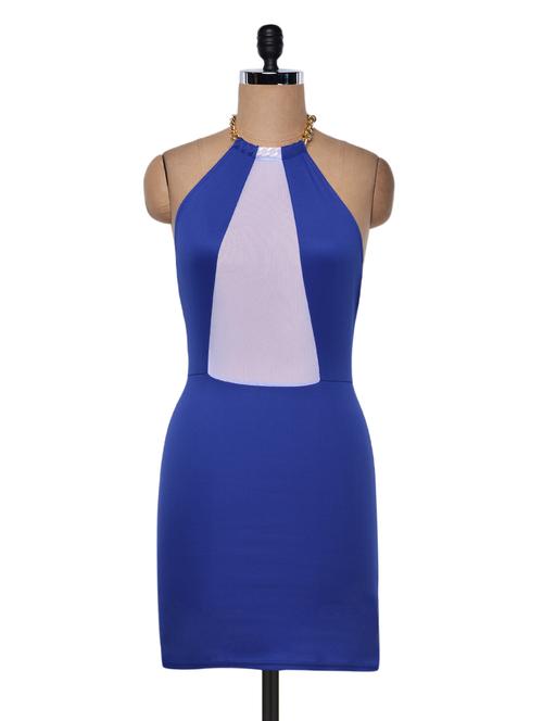 royal blue halter style dress - 999136 - Very Small Image - 1