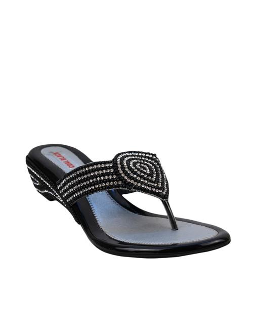 black leather wedges - 9991465 - Very Small Image - 1