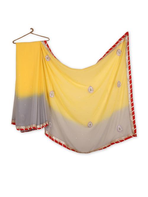 shaded chiffon saree - 999409 - Very Small Image - 1