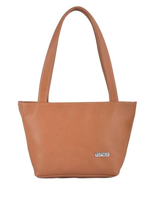 Brown leatherette handbag - 9995419 - Very Small Image - 1