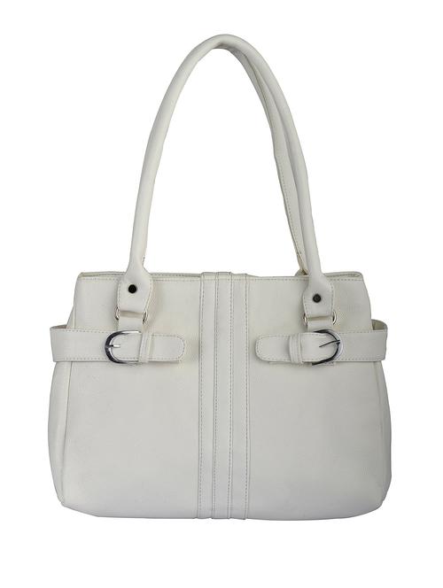 white leatherette handbag - 9995420 - Very Small Image - 1