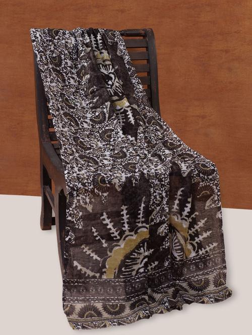 Black Cotton stole - 999760 - Very Small Image - 1