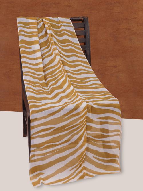 Animal Print Cotton Stole - 999794 - Very Small Image - 1