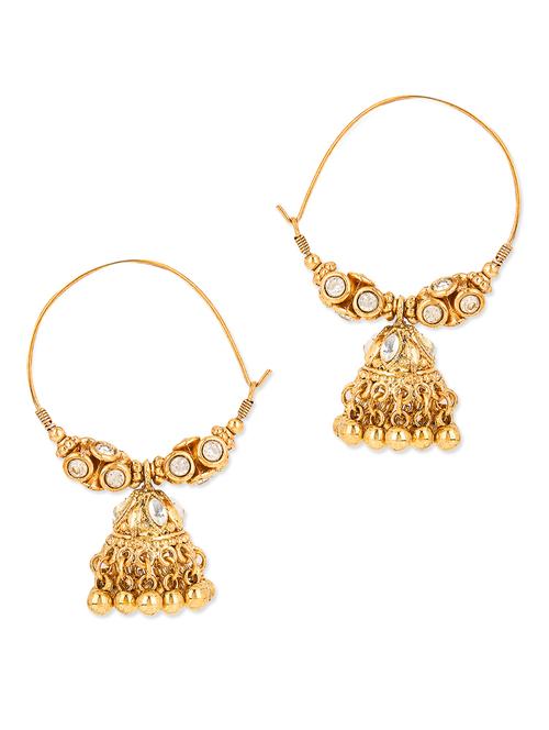 golden metal alloy earring - 9999928 - Very Small Image - 1