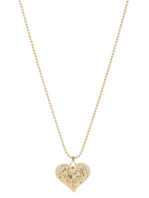 Golden Heart Pendant Neckpiece - 1000382 - Very Small Image - 1