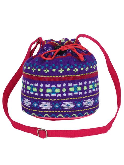 multi-colored  canvas potli - 10008117 - Very Small Image - 1