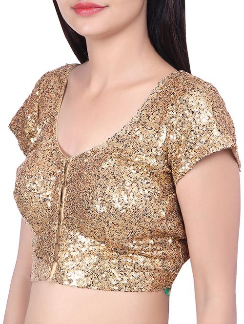 golden cotton blouse - 10082241 - Very Small Image - 1