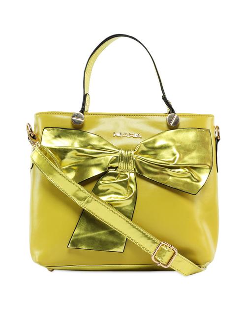 yellow leatherette handbag - 1008886 - Very Small Image - 1