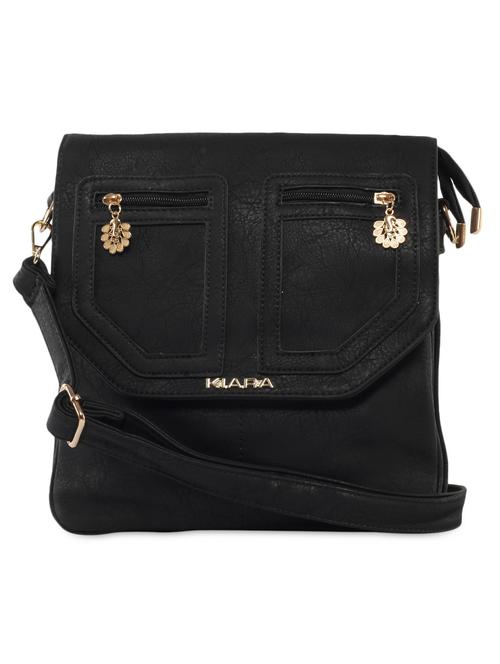 black sling bag with patch pocket flap - 1008987 - Very Small Image - 1