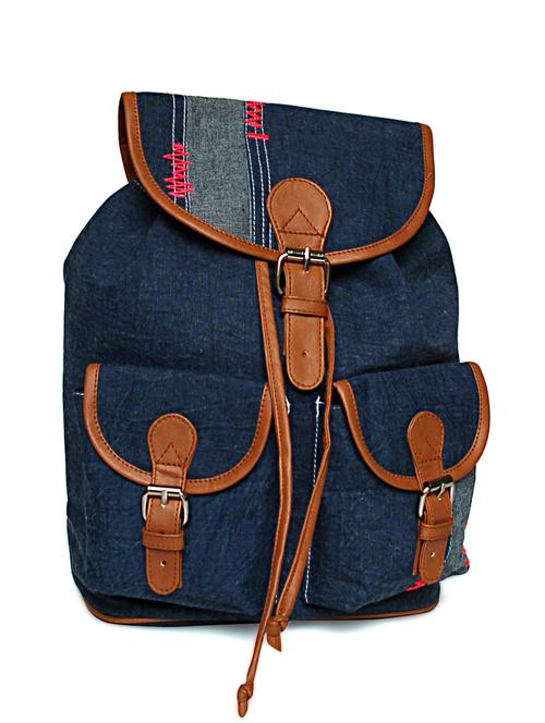 denim patchwork mini backpack - 10094 - Very Small Image - 1