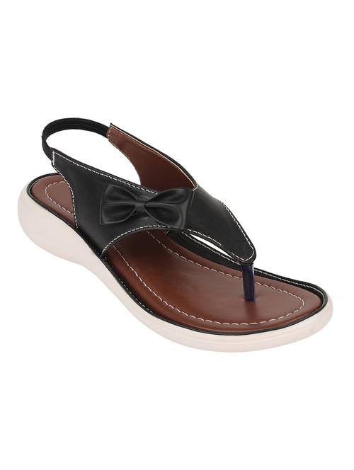 black leatherette sandals - 10096207 - Very Small Image - 1