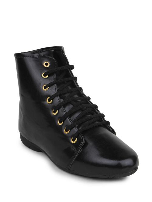 black leatherette ankle boot - 10124193 - Very Small Image - 1