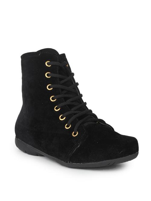black suede ankle boot - 10124268 - Very Small Image - 1