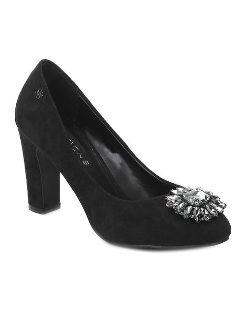 black leatherette pump - 10142902 - Very Small Image - 1
