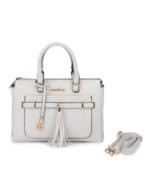 ecru leatherette handbag - 10241571 - Very Small Image - 1