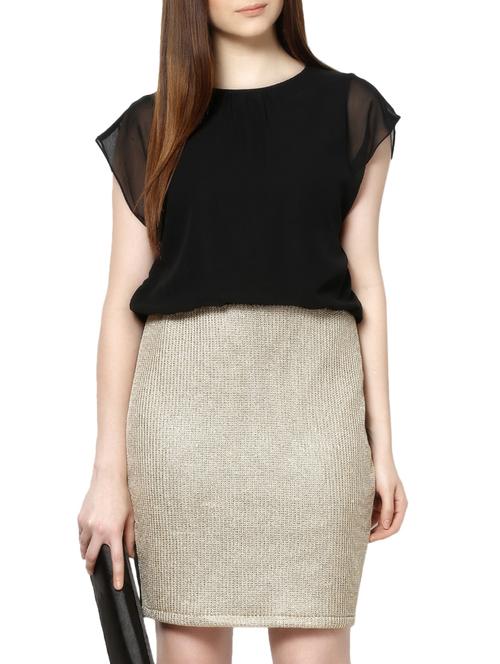 blouson color block dress - 1029121 - Very Small Image - 1
