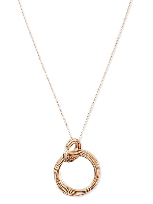  rose gold entangled rings necklaces - 1030000 - Very Small Image - 1