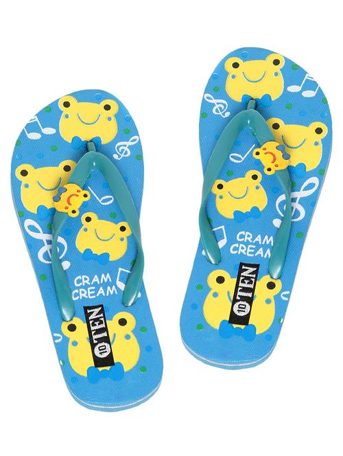 blue leatherette  flip flop - 10366134 - Very Small Image - 1