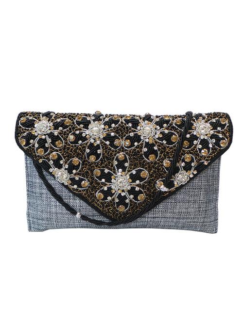 black jute clutch - 10394730 - Very Small Image - 1