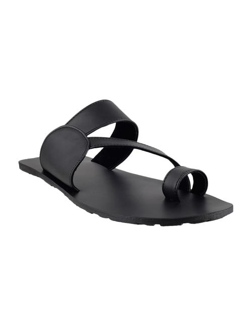 black leatherette slipper - 10403102 - Very Small Image - 1