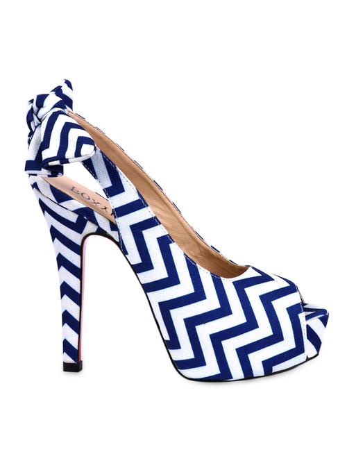 chevron printed suede stilettoes - 1045141 - Very Small Image - 1