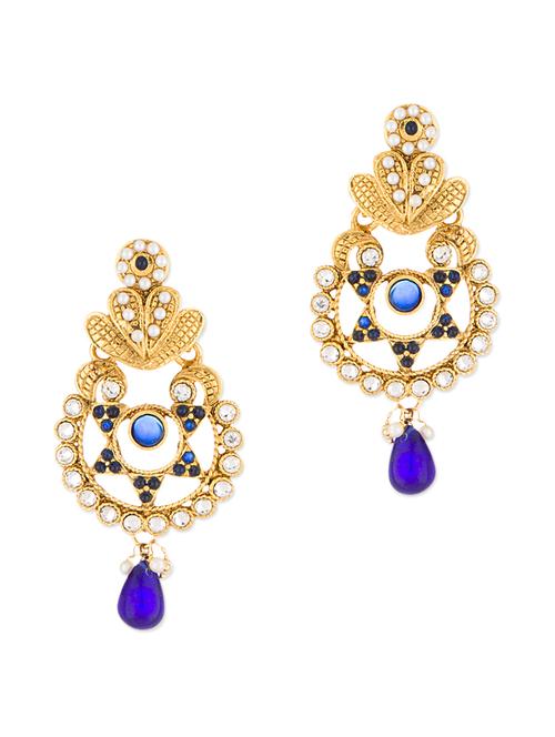 gold brass earring - 10476020 - Very Small Image - 1