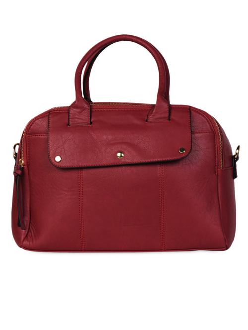 twin front zip leatherette handbag - 1047979 - Very Small Image - 1