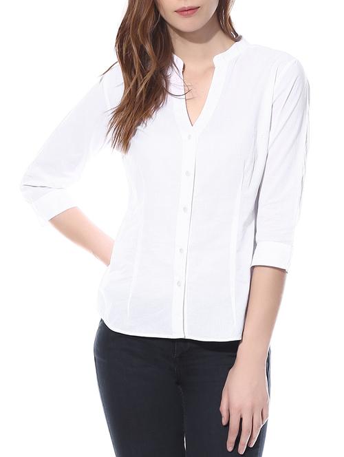 white cotton shirt - 10499226 - Very Small Image - 1