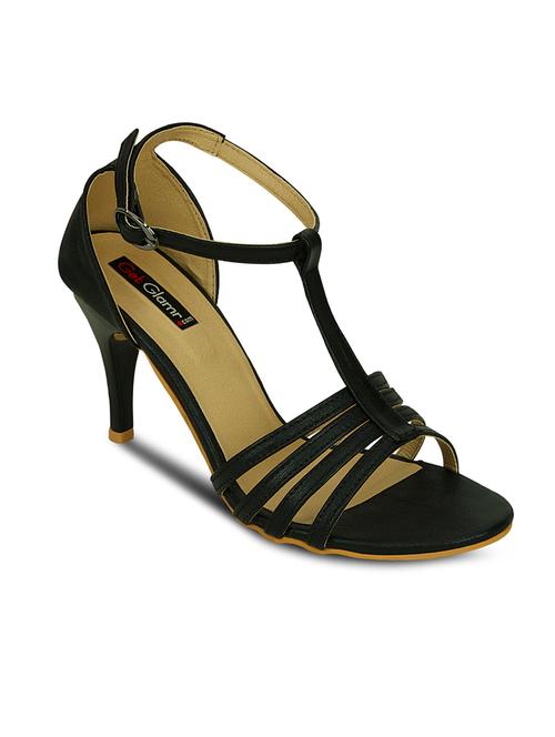 black leatherette sandal - 10589033 - Very Small Image - 1