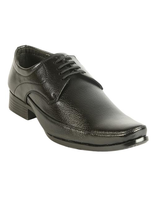 black leatherette derbies - 10626710 - Very Small Image - 1