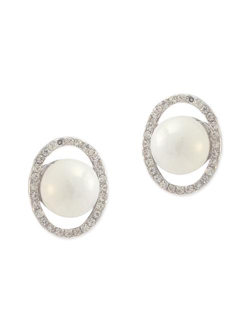 white metal alloy earring - 10649546 - Very Small Image - 1