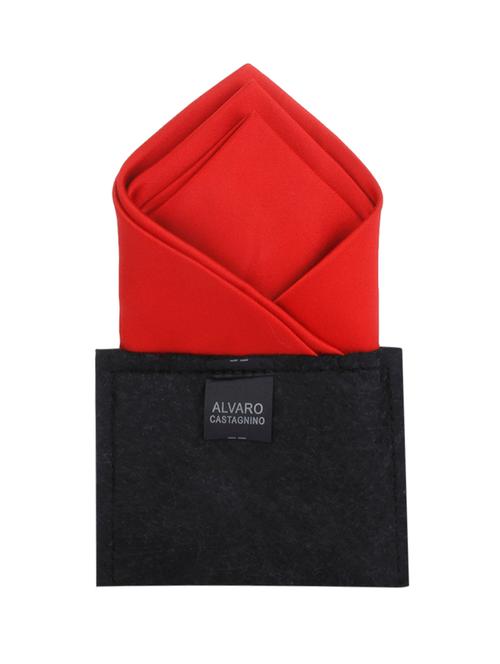 red polyester pocket square - 10682946 - Very Small Image - 1