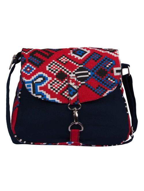 multi canvas printed sling bag - 10701166 - Very Small Image - 1