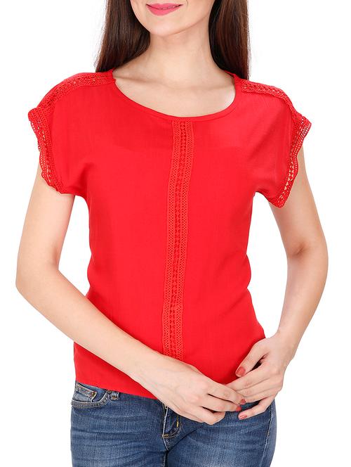 red cotton top - 10724360 - Very Small Image - 1