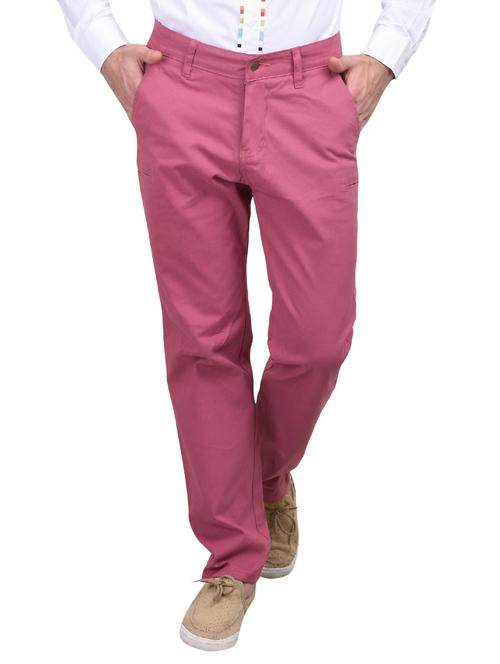 pink cotton chinos - 10736848 - Very Small Image - 1