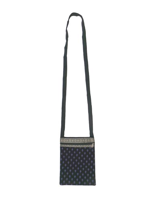 black cotton sling bag - 10761211 - Very Small Image - 1