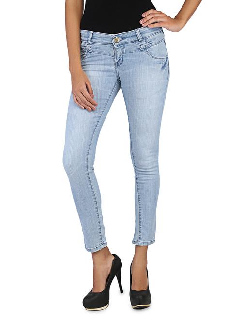 slim fit ice blue denims - 1077553 - Very Small Image - 1