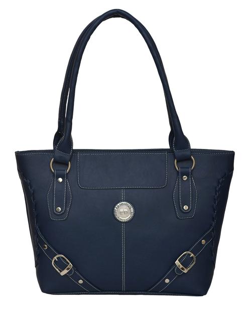 blue leatherette handbag - 10784608 - Very Small Image - 1